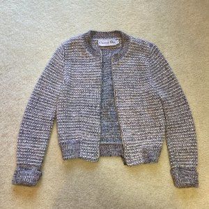 Christian Dior Jacket Knit Wool Bomber Jacket
